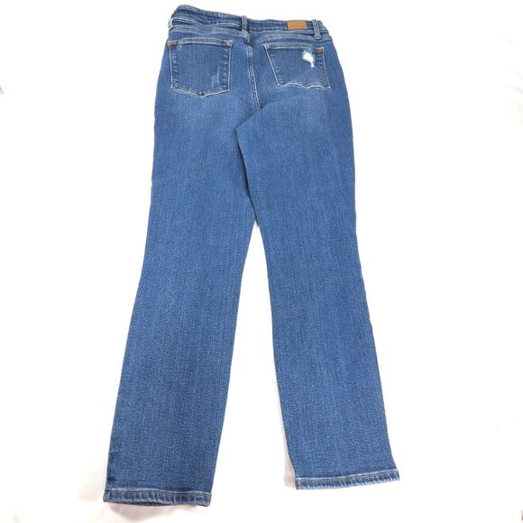 Judy Blue Button Zip Denim Medium Wash Jeans Womens Size 9/29 Blue - Picture 3 of 8